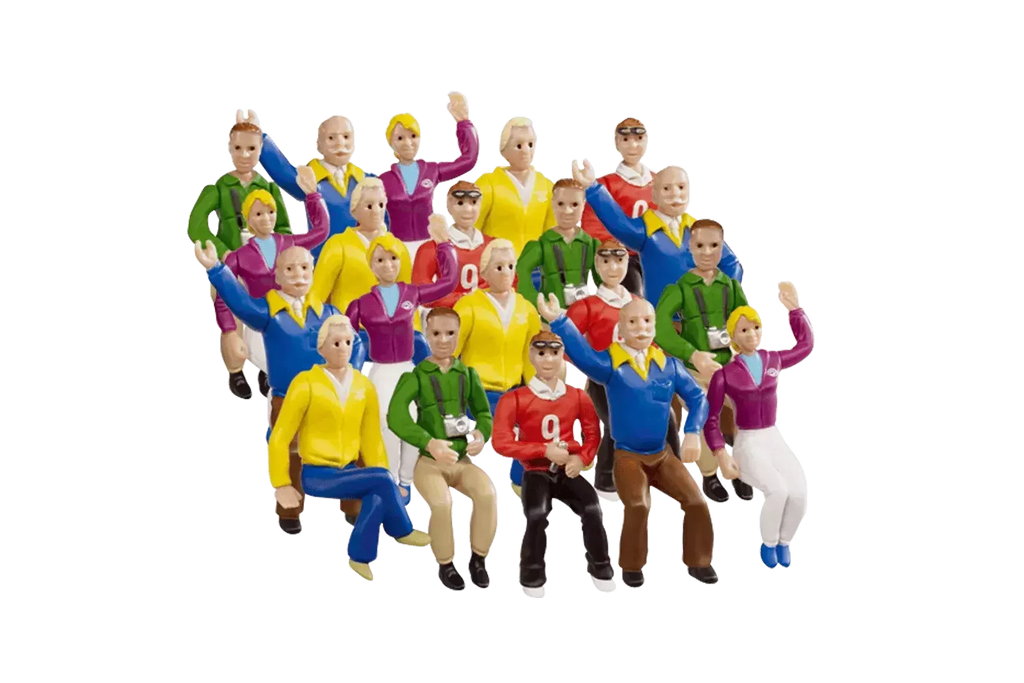 Carrera Set of figures for Grandstand (For 1/24 & 1/32 scale slotcar tracks)