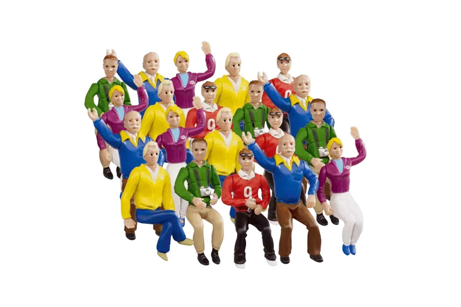 Carrera Set of figures for Grandstand (For 1/24 & 1/32 scale slotcar tracks)