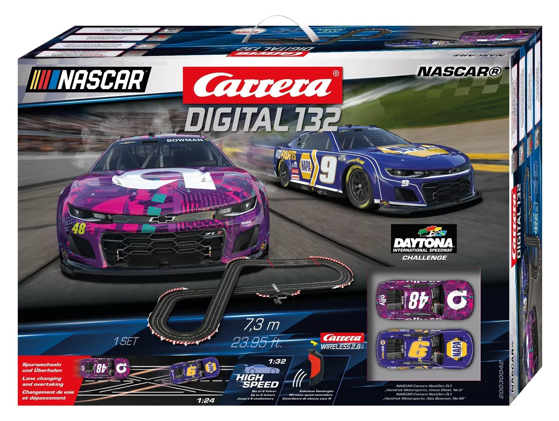 Carerra DIGITAL 1/32 - NASCAR Daytona Challenge 7.3m Set