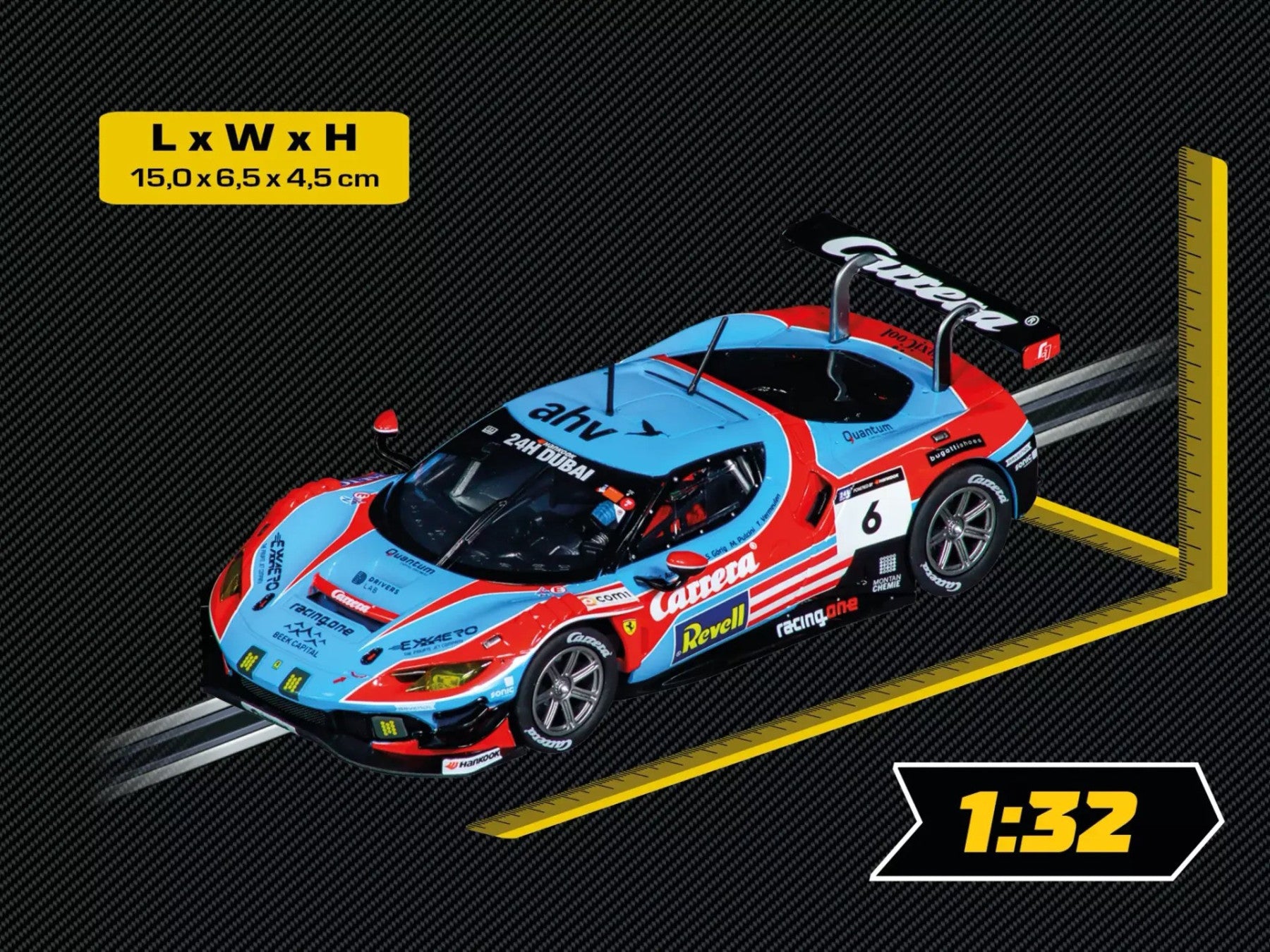 Carrera DIGITAL 1/32 Ferrari 296 GT3 "Carrera, No.6" 24H Dubai