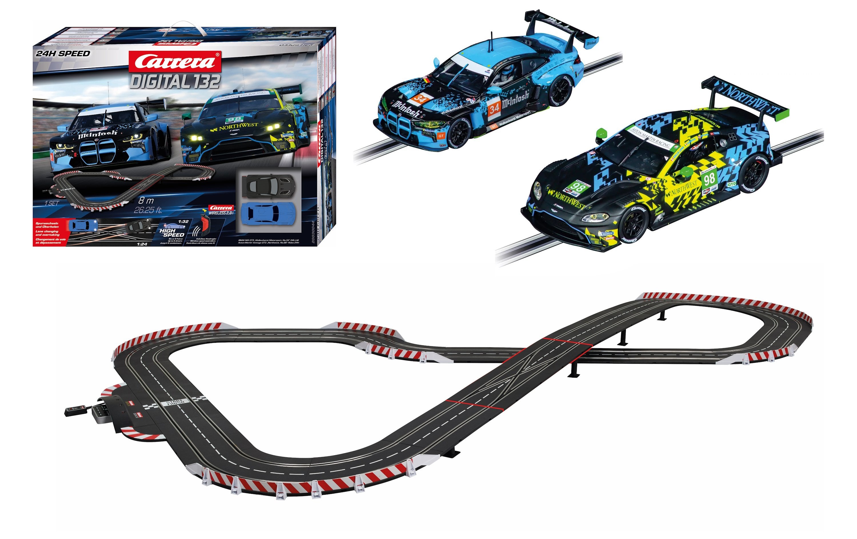 Carrera DIGITAL 1/32 - 24H Speed 8m Set