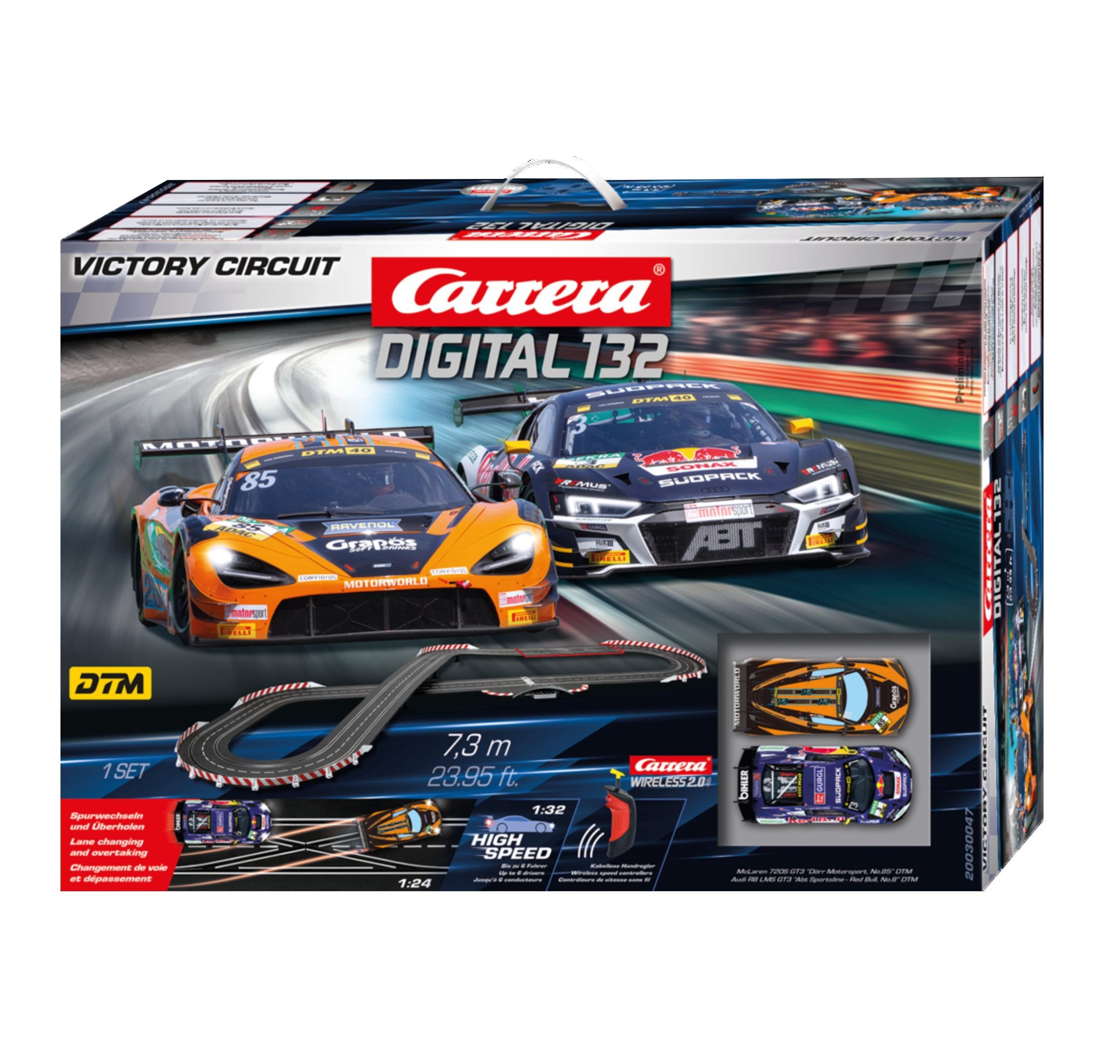 Carrera DIGITAL 1/32 Victory Circuit 7.3m Slot Car Set